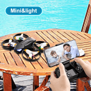 4DRC V16 Mini Drone with 1080P Camera, Quadcopter with dazzling lights, Christmas toy gift for kids