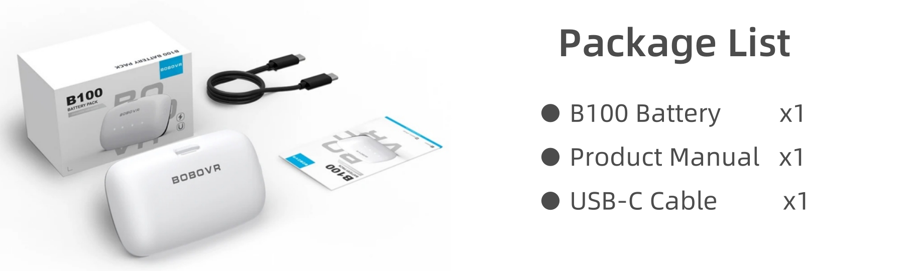 BOBOVR B100 Package List