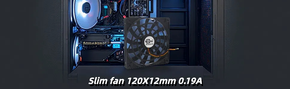 slim fan 12012 0.19A