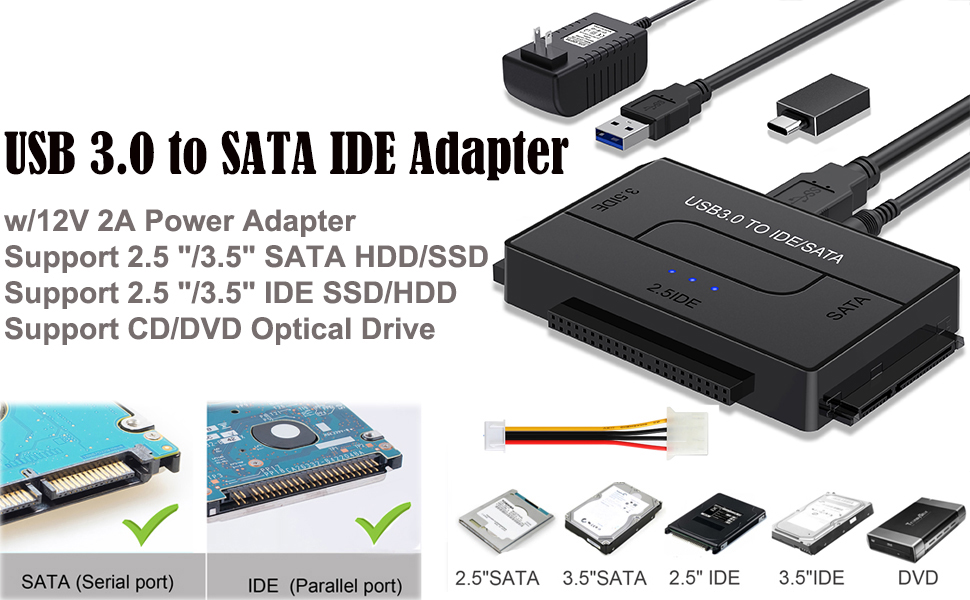 USB to SATA IDE Hard Drive Adapter