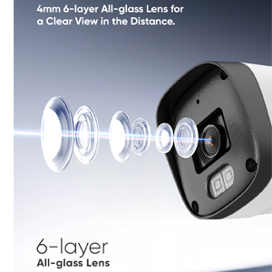 3MP Wired Bullet Security IP Cams