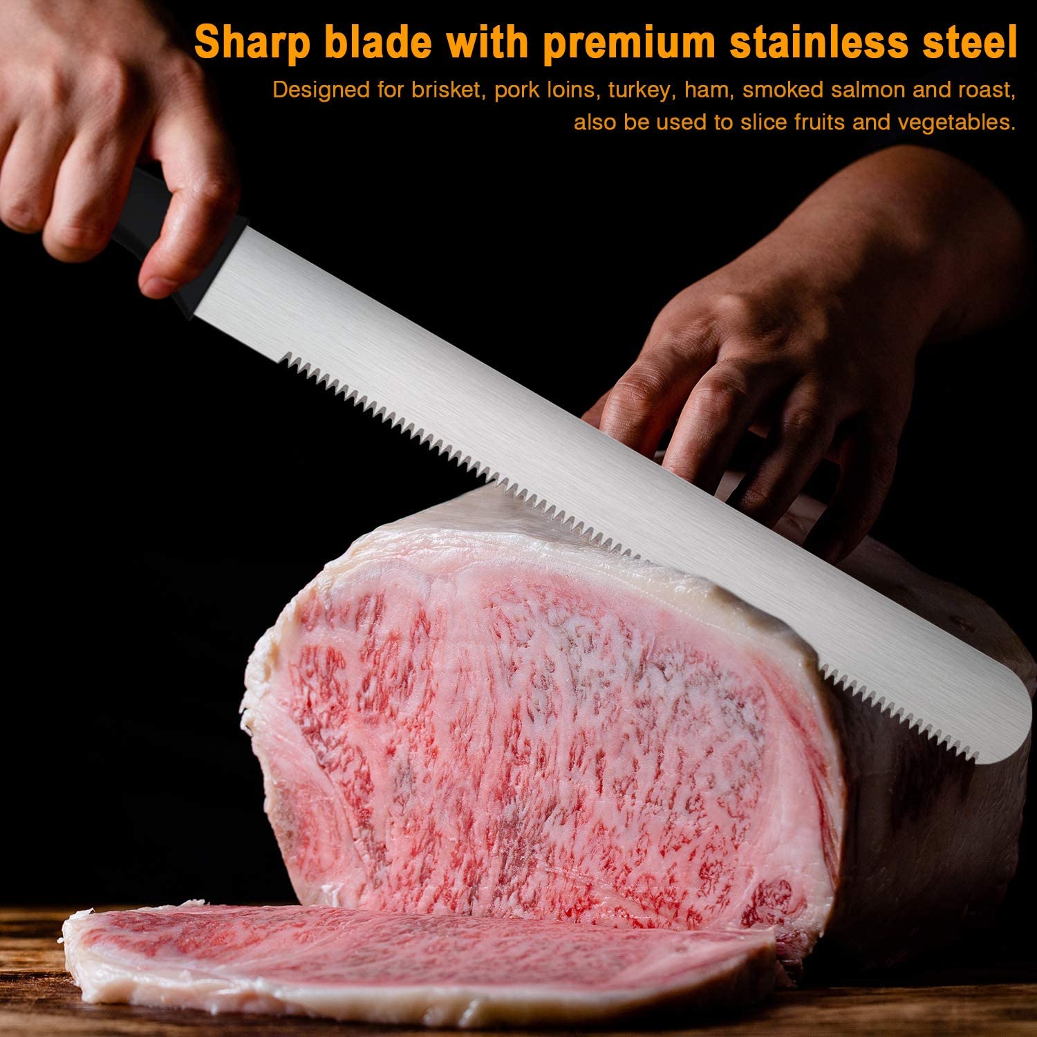 Cut large steaks