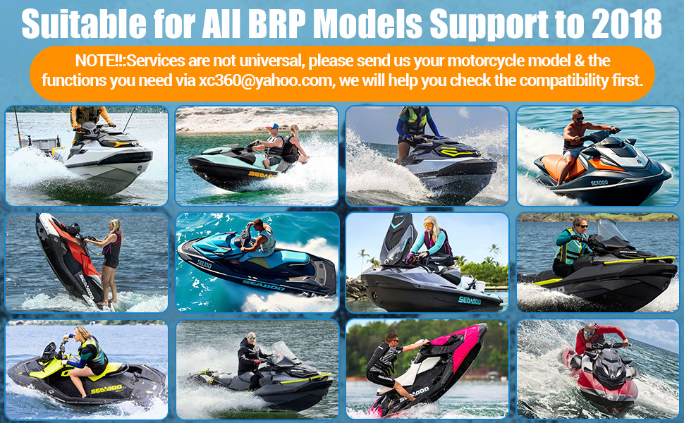 Diagnostic Support Series: All BRP models support to 2018. Supported Brands: BRP