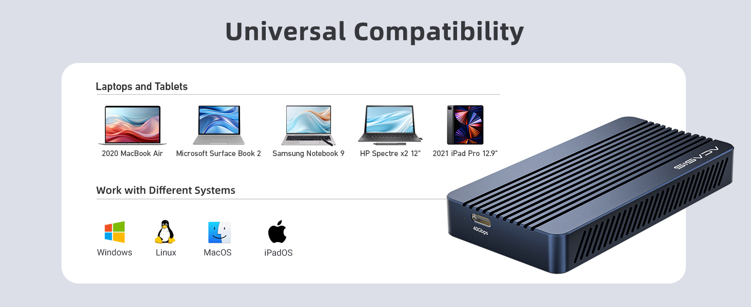 The TBU405 has broad compatibility and works seamlessly with a variety of operating systems