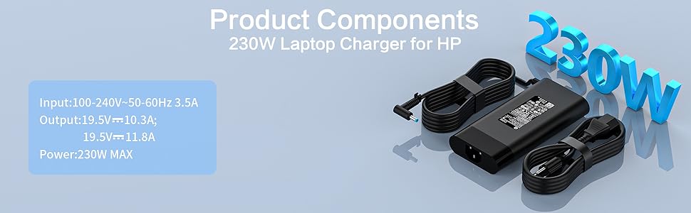 230W Laptop Charger For HP