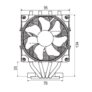 Noctua NH D9 DX 4189 4U Premium CPU Cooler For Intel Xeon LGA4189