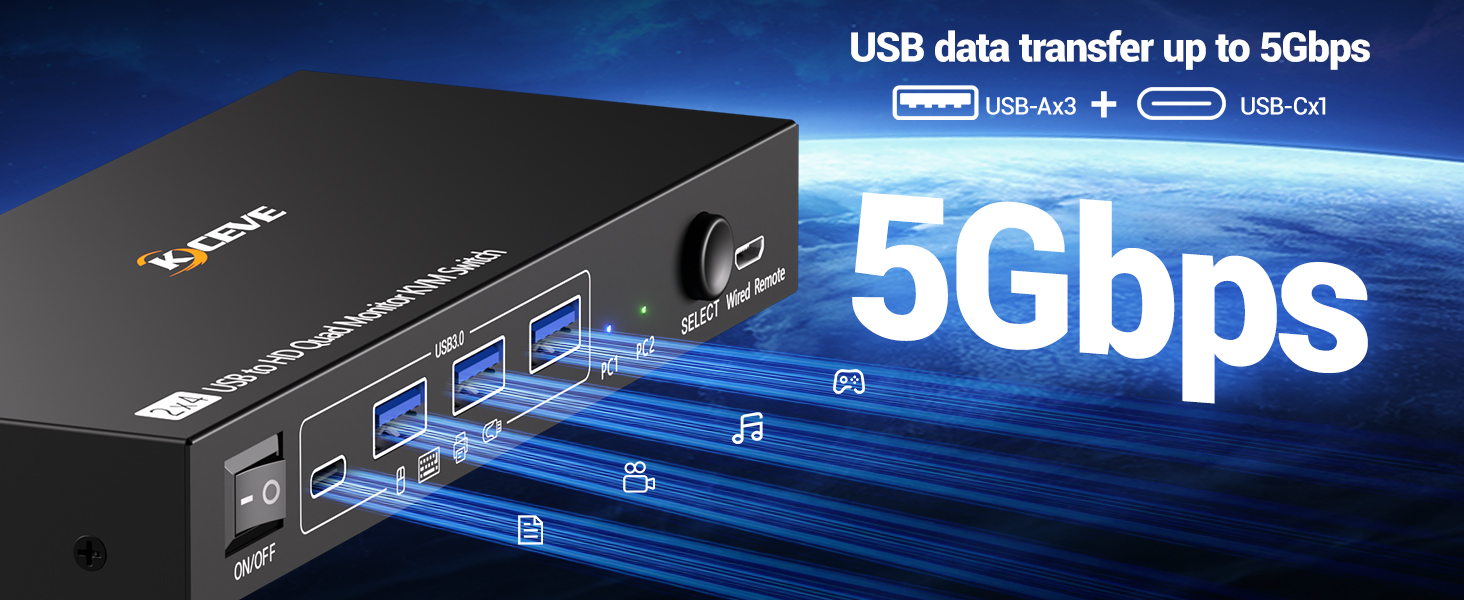 When using this USB to HDMI KVM switch for the first time, driver need to be installed. After connec