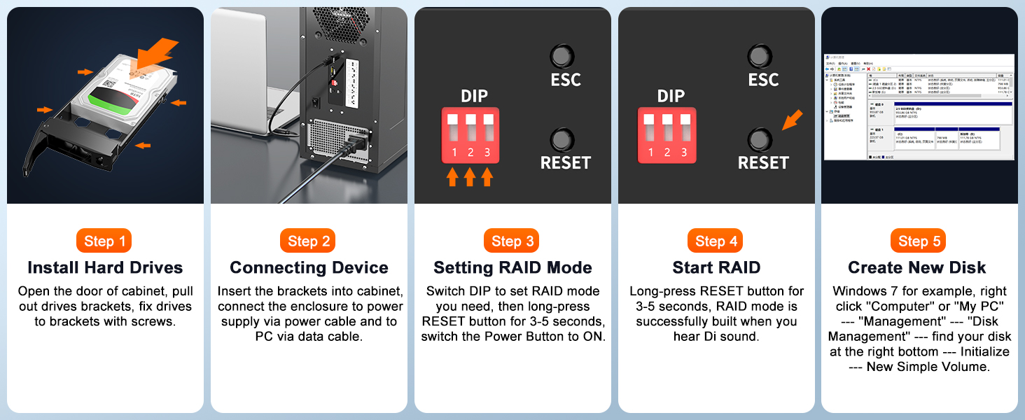 MAIWO 8 bay raid enclosure docking station