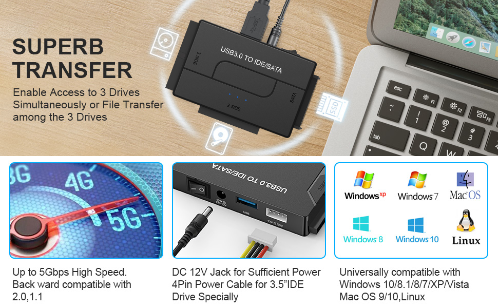 USB to SATA IDE Hard Drive Adapter
