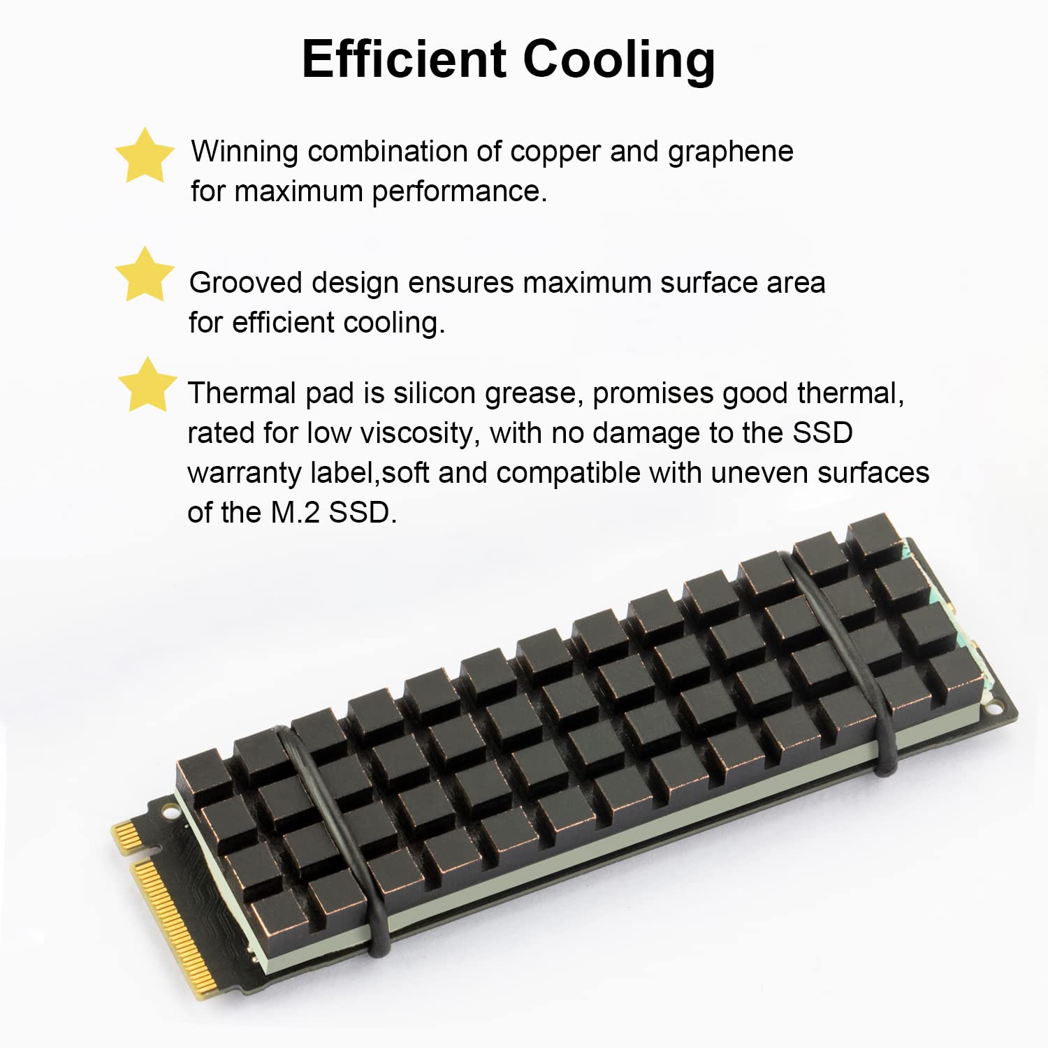 How to use it? 2 Installation Methods : One: Use the rubber rings to directly bind the heatsink and