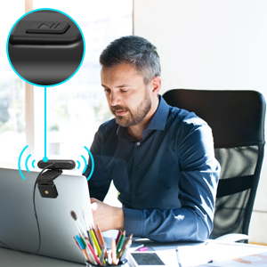 PC Webcam Built-in dual Microphone