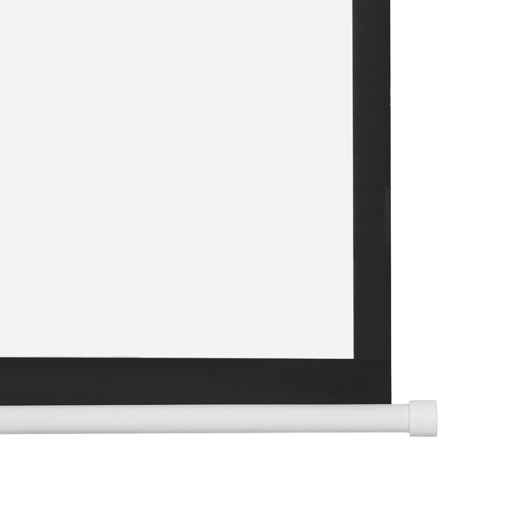 100" 4:3 80" x 60" Viewing Area Motorized Projector Screen with Remote Control Matte White
