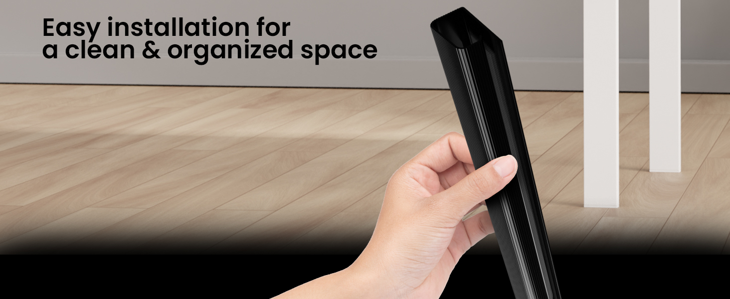 Non-Locking Cable Organizer: Unlike traditional cable raceway kits, this cable management tool is sp