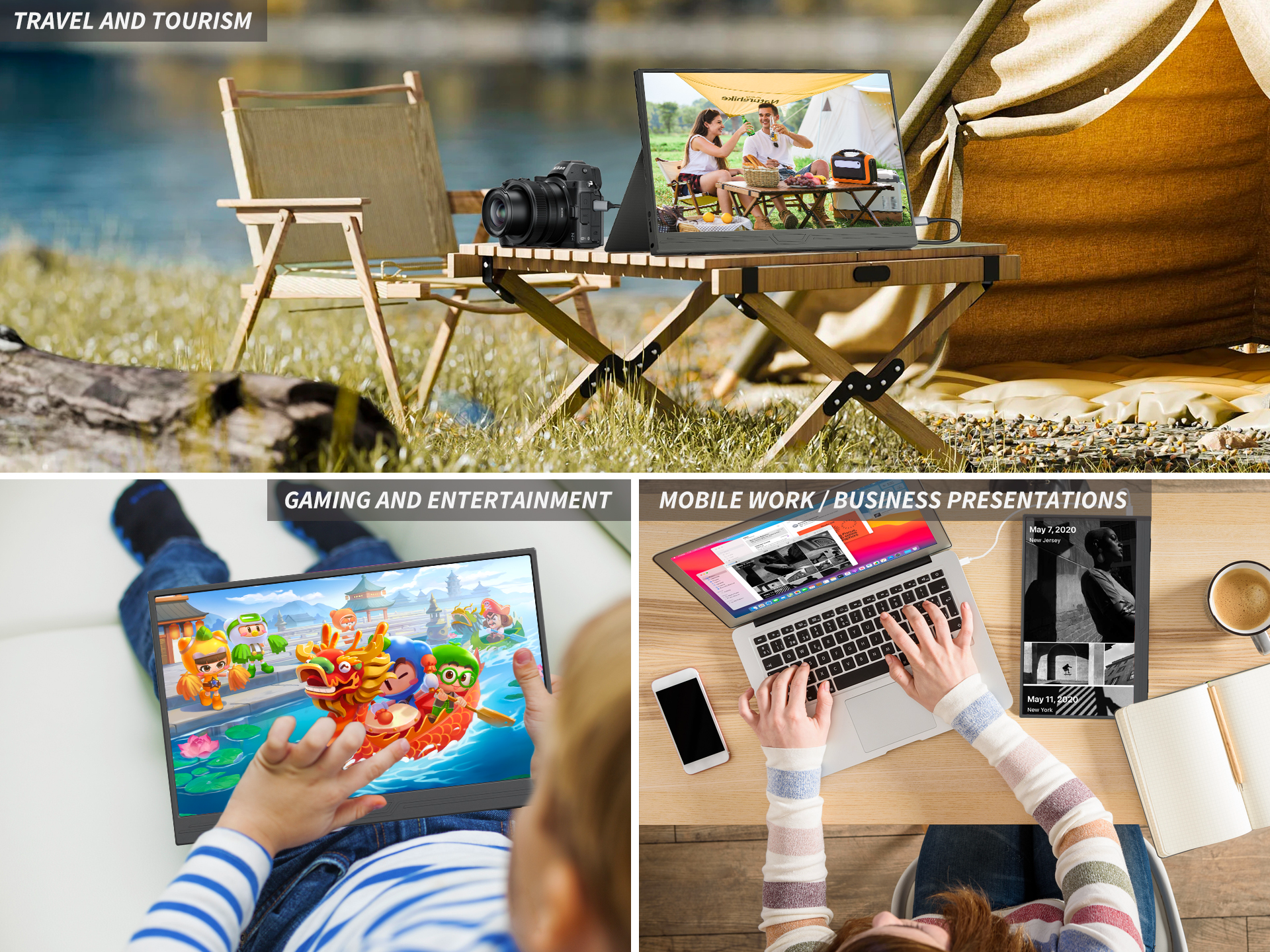 portable touchscreen monitor