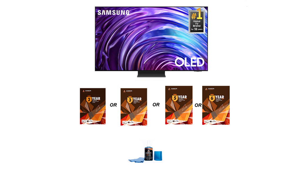 Samsung S95DD Club TV with Amber Protection and Amber Protect Screen Cleaner