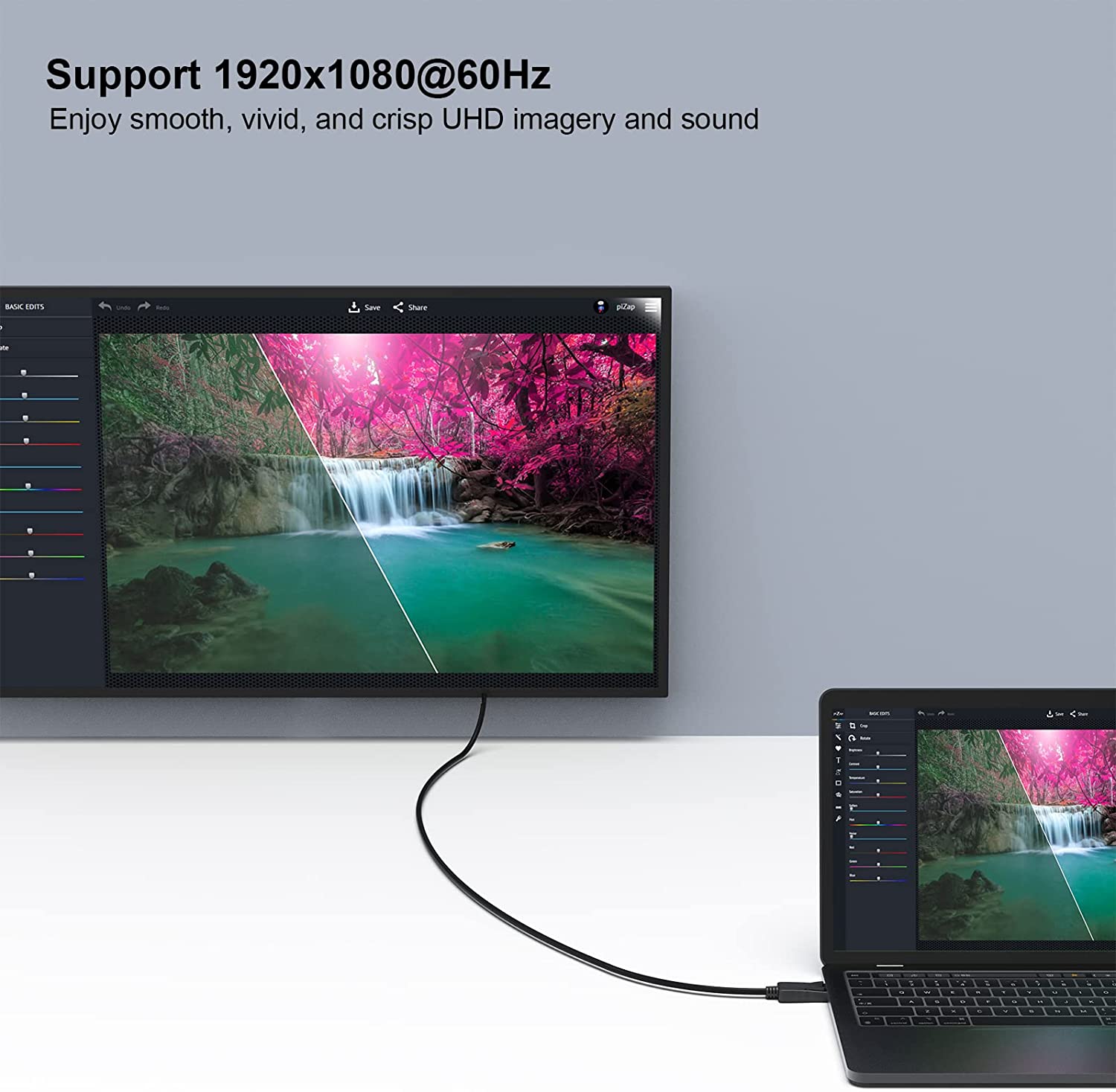 Кабель DisplayPort to HDMI Aibileec - 4K@30Hz, 6 футов 5 image for this item