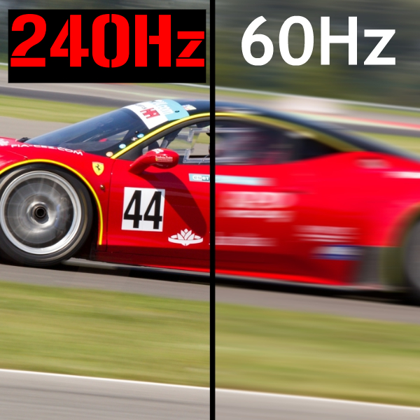 240Hz, QHD 240Hz, WQDH 240Hz, 120Hz, 144Hz
