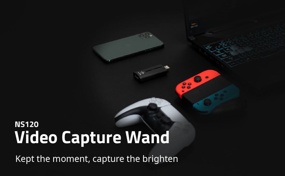 NS120 Video Capture Wand kept the moment ,capture the brighten