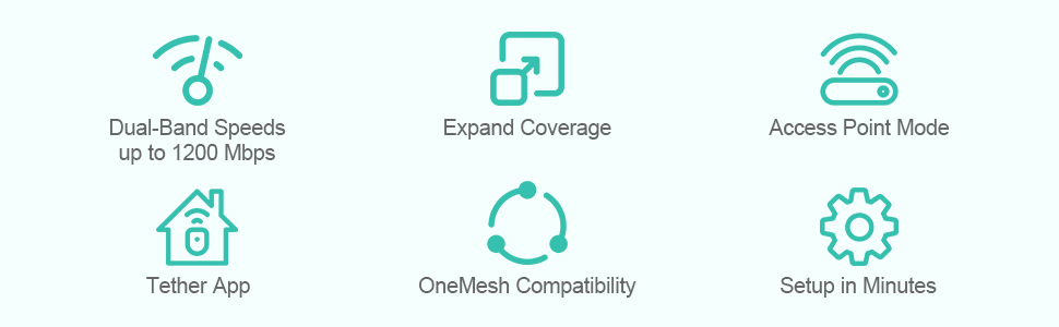 Instantly Switch 3 Modes - Repeater/AP Mode to meet your different need in kinds of environment. The