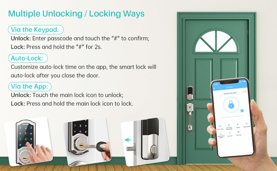 Multiple unlocking/locking Ways