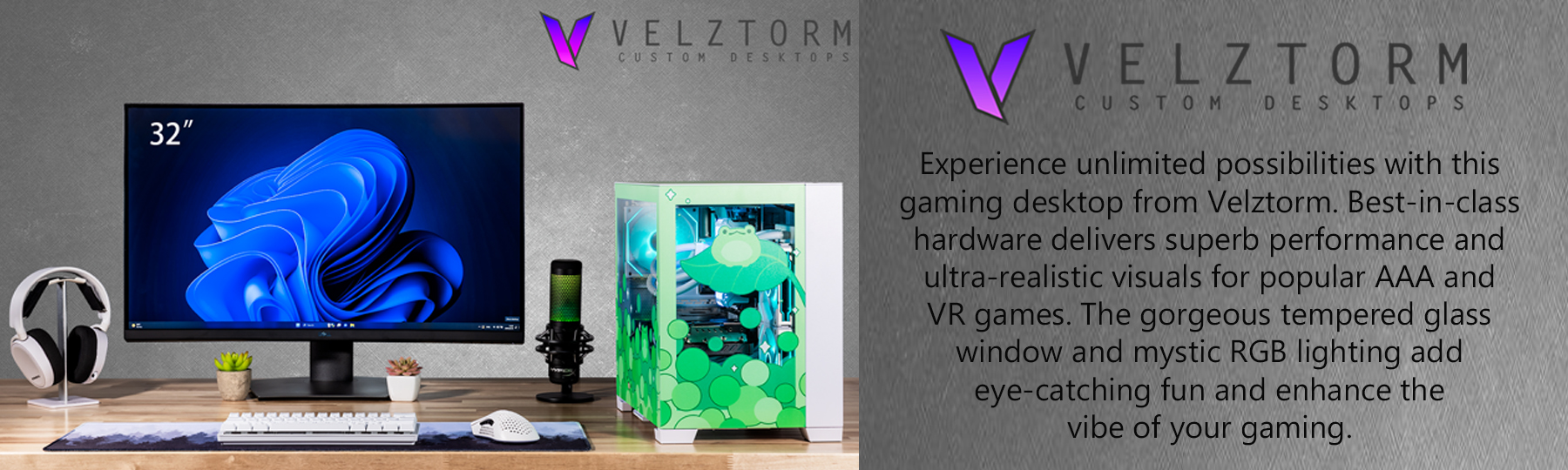 Velztorm Minty Frog Custom Built Gaming Desktop PC