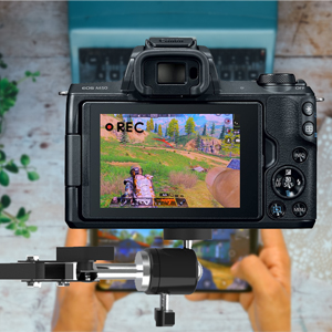 LenTok overhead tripod mount compatible with lightweight DSLR camera and digital camera