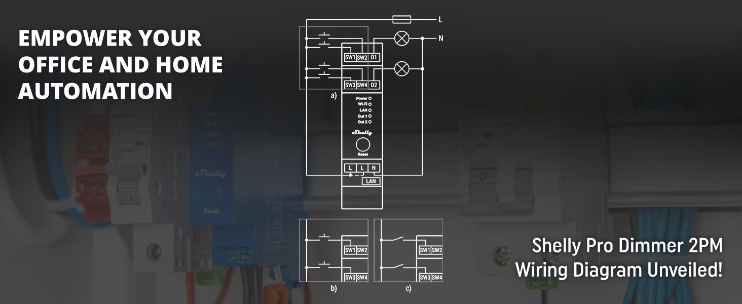 Shelly Pro Dimmer 2 - Wiring Diagram