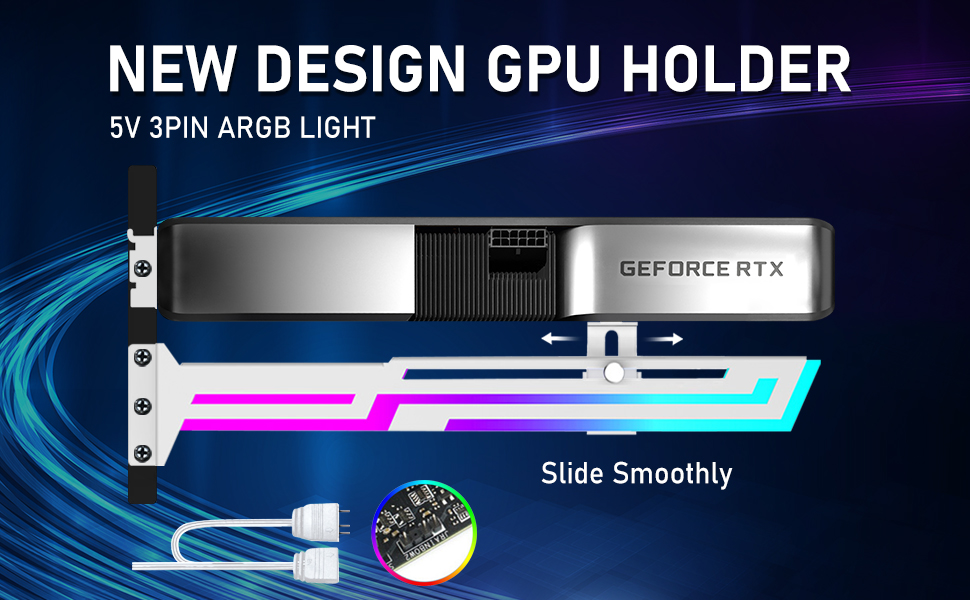 ARGB GPU Support Bracket, GPU Brace Support
