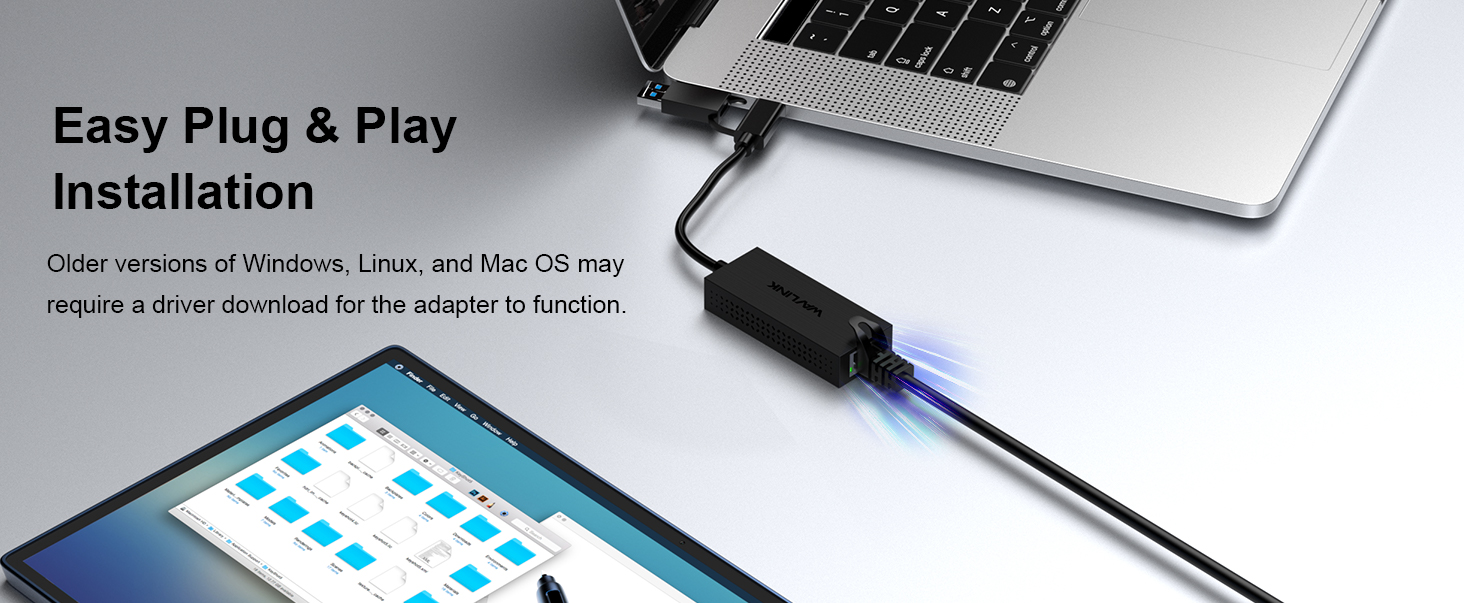 USB3.2 Type-A Type-C Ethernet Adapter