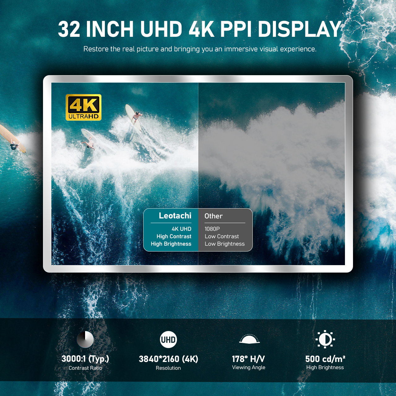 Leotachi TV 4K UHD SCREEN