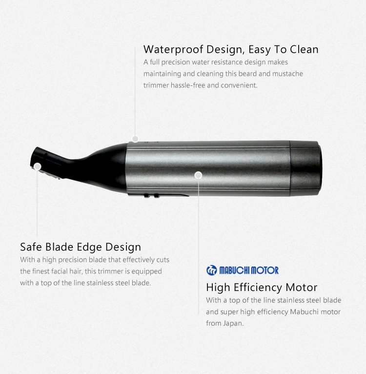 eyebrow trimmer men electric portable compact adjustable safe blade battery razor cordless painless