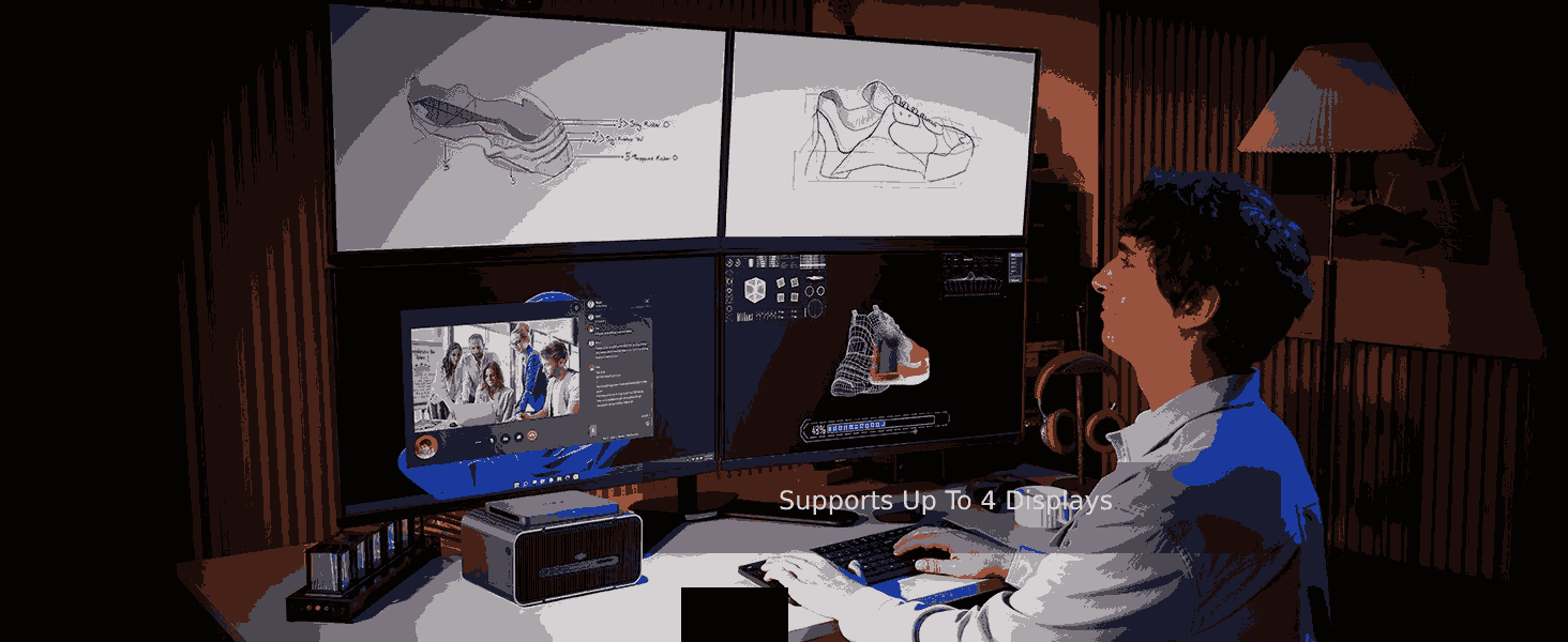 support 4 displays