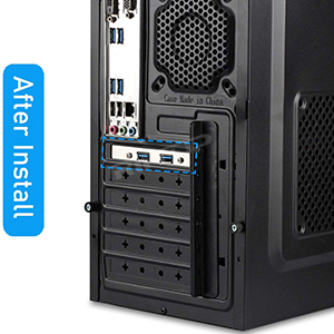 2 Ports USB 3.0 Female Back Panel to MB 20pin Header Connector Cable Adapter