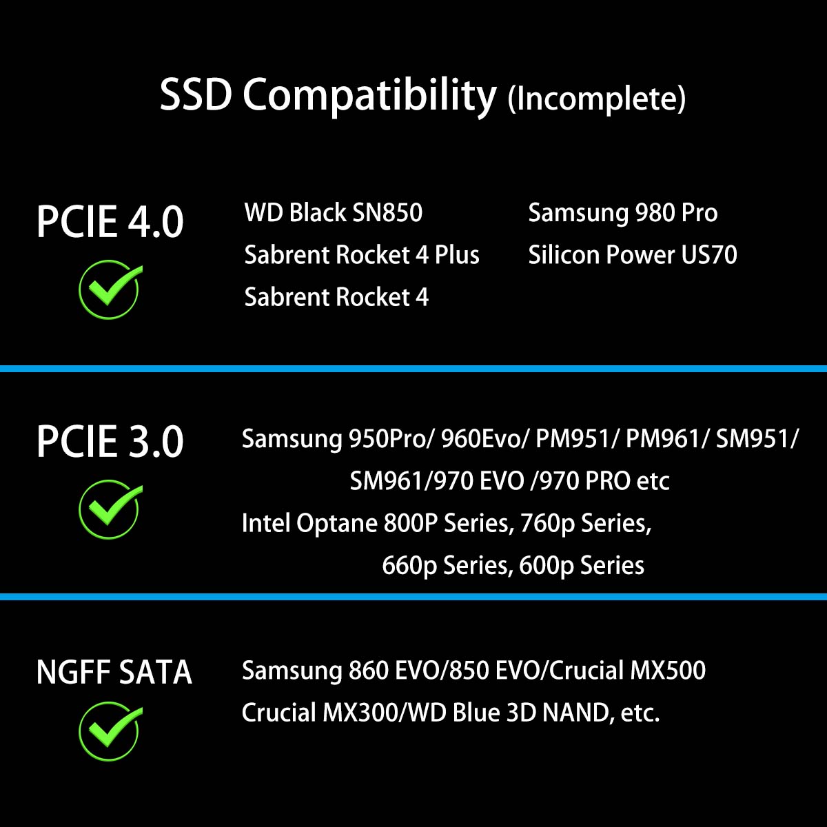 M.2 pcie nvme 4.0 3.0 adapter