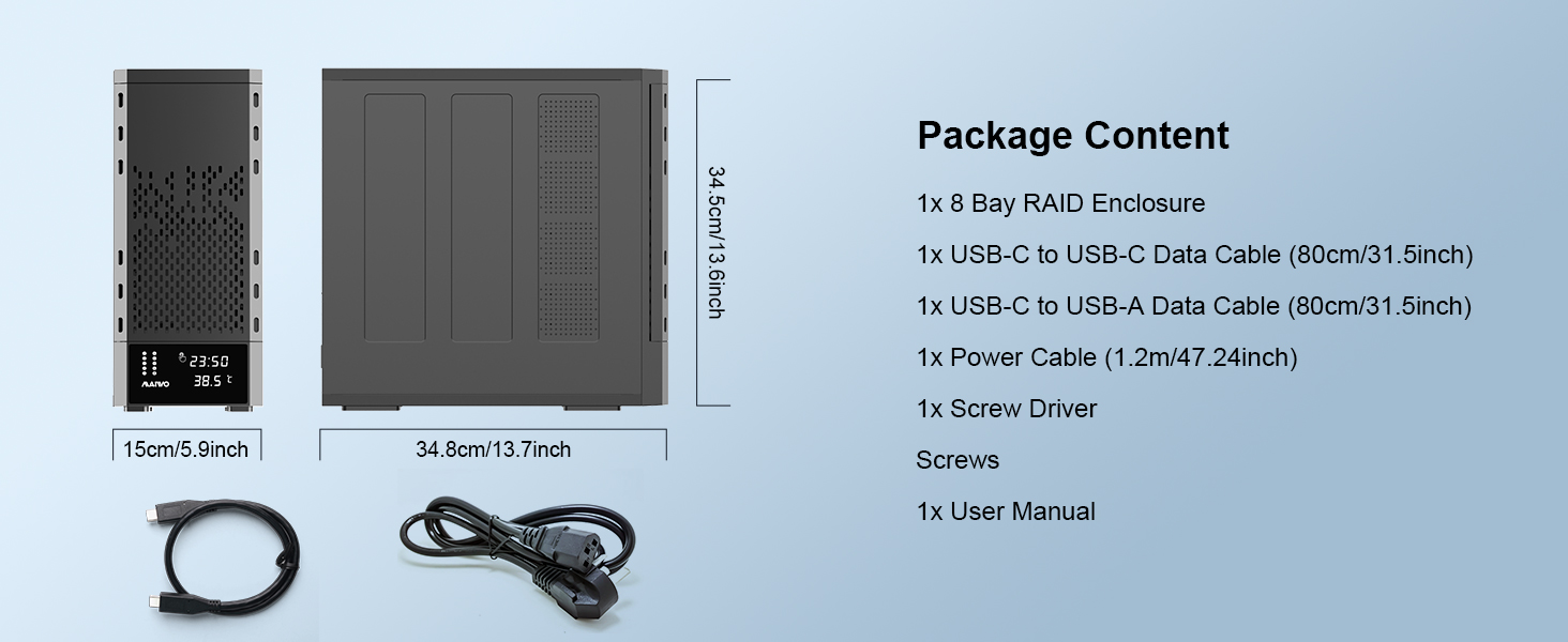 MAIWO 8 bay raid enclosure docking station