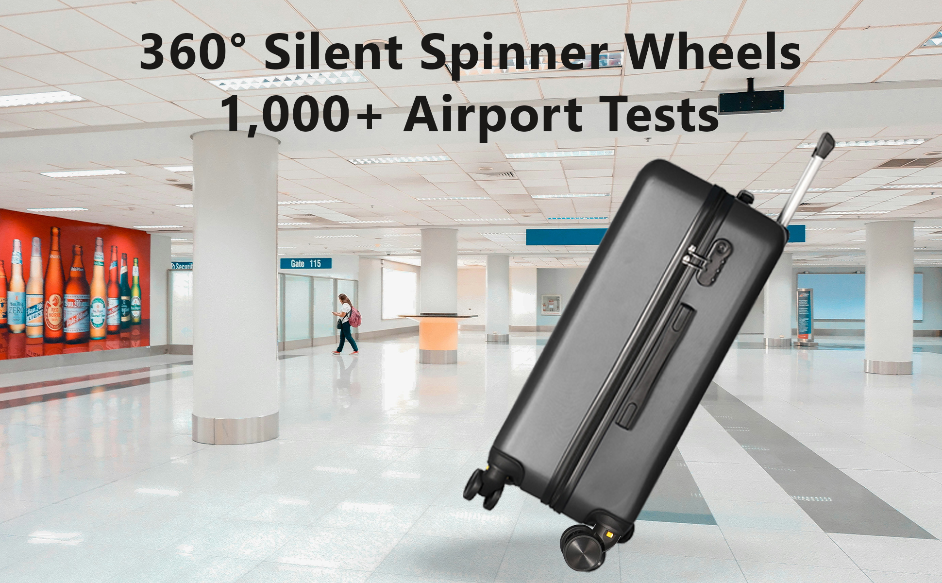 360° Silent Spinner Wheels 1,000+ Airport Tests