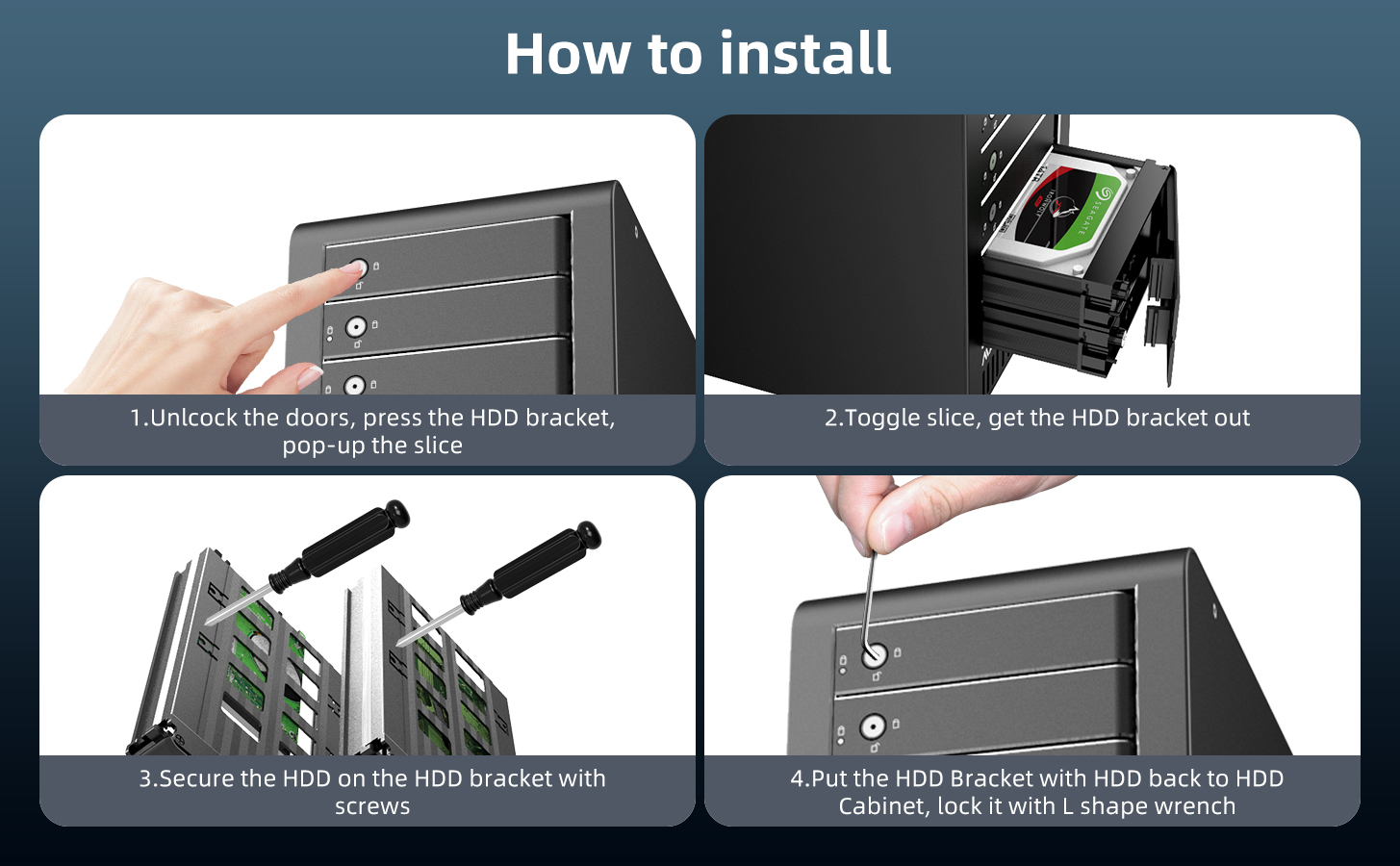 8 Bay Thunderbolt 3 Raid Enclosure for 2.5" 3.5" SATA SAS Hard Drive with Dual Thunderbolt 3 Ports