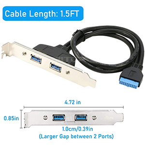 20pin to USB 3.0 PCI Adapter