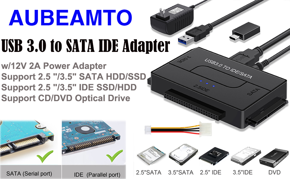 USB 3.0 to SATA and IDE Adapter