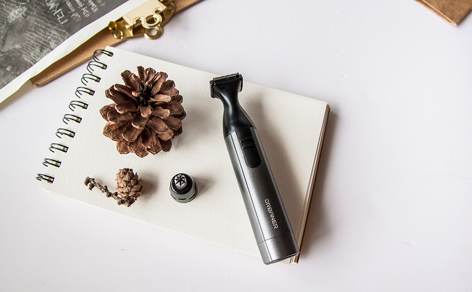 "beard mustache trimmer man men body hair chest underarms compact cordless portable battery safe