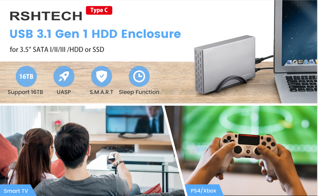 RSHTECH hard drive enclosure