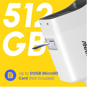 Supports Up To 512 GB TF Card