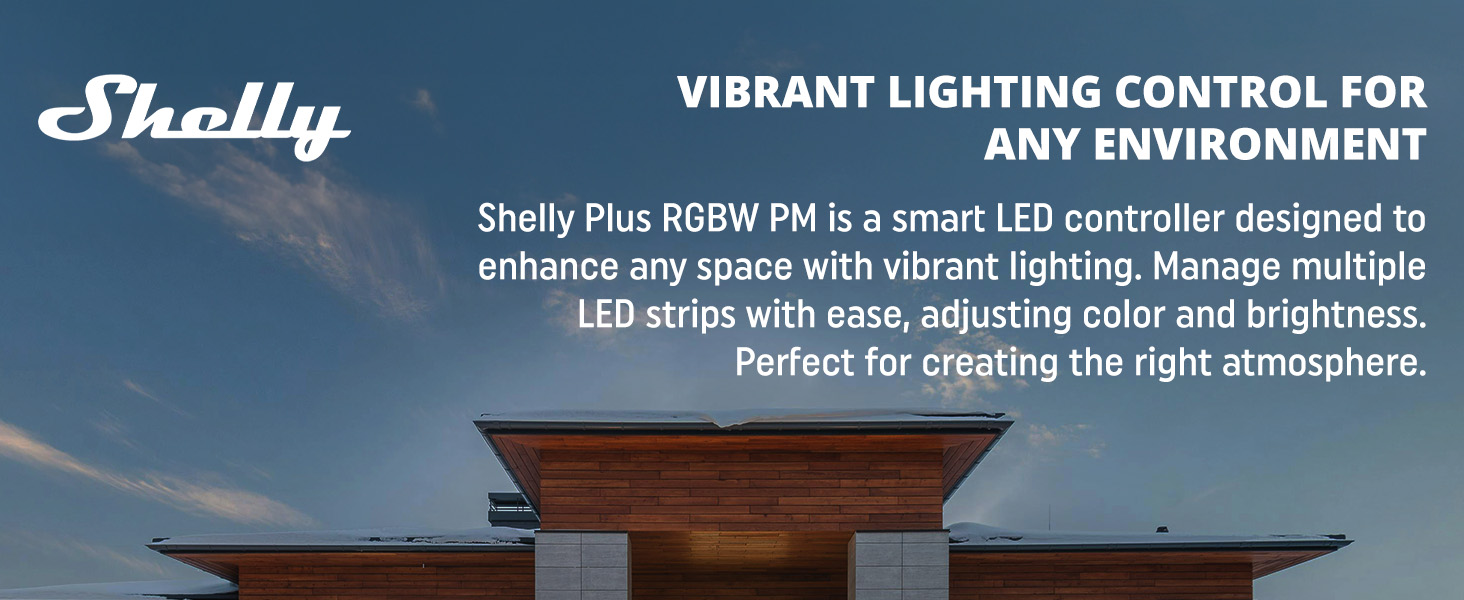 Shelly Plus RGBW PM - Lighting Control for LED