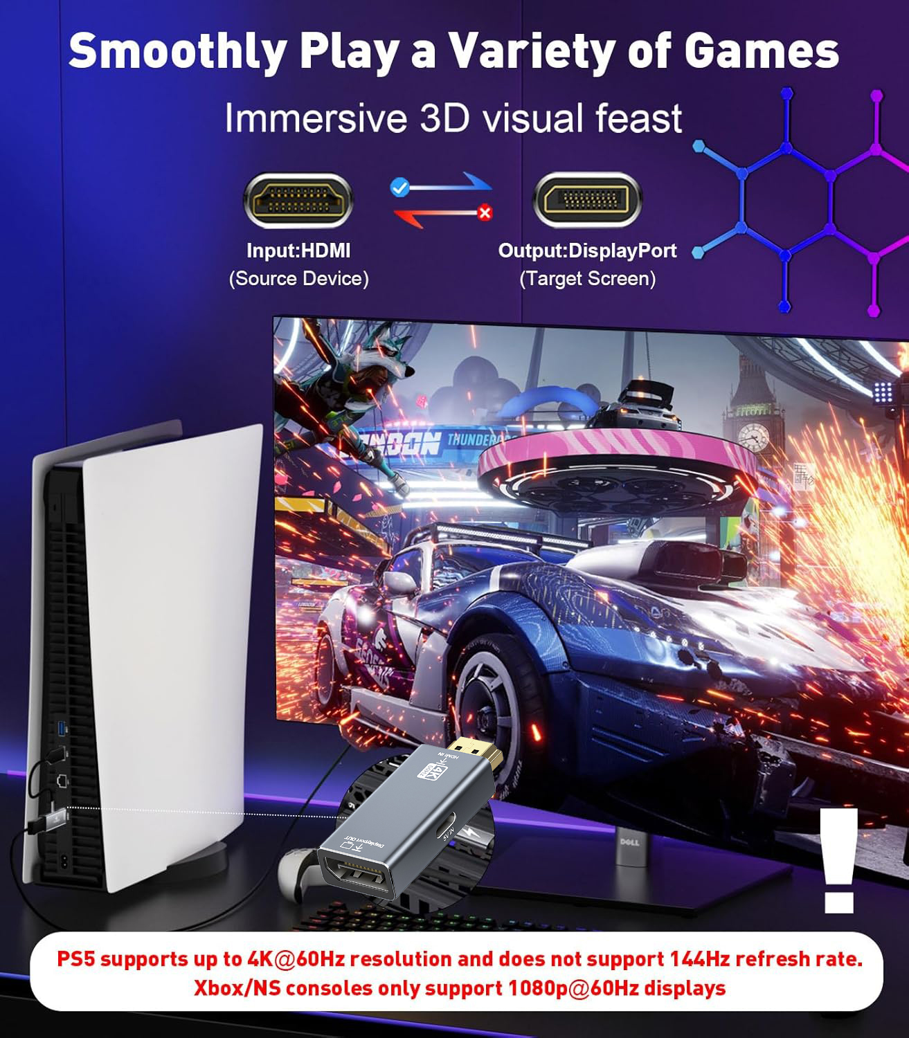 hdmi to dp displayport adapter