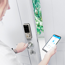 Your phone is your key Lock and unlock via App(TTLock), you can send passcode or share E-key to yo