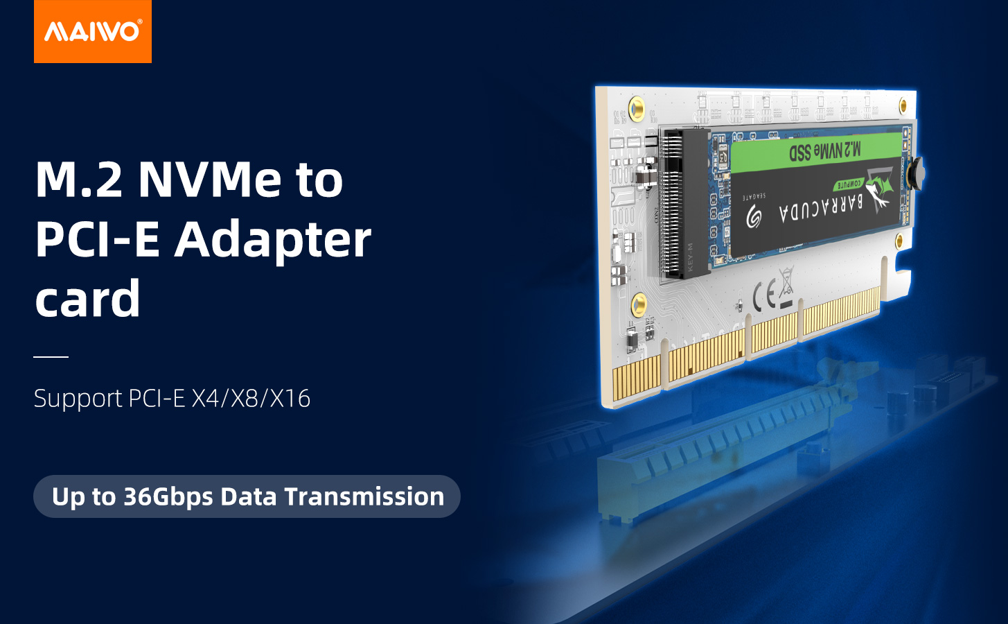 M.2 NVMe to PCI-E Adapter card