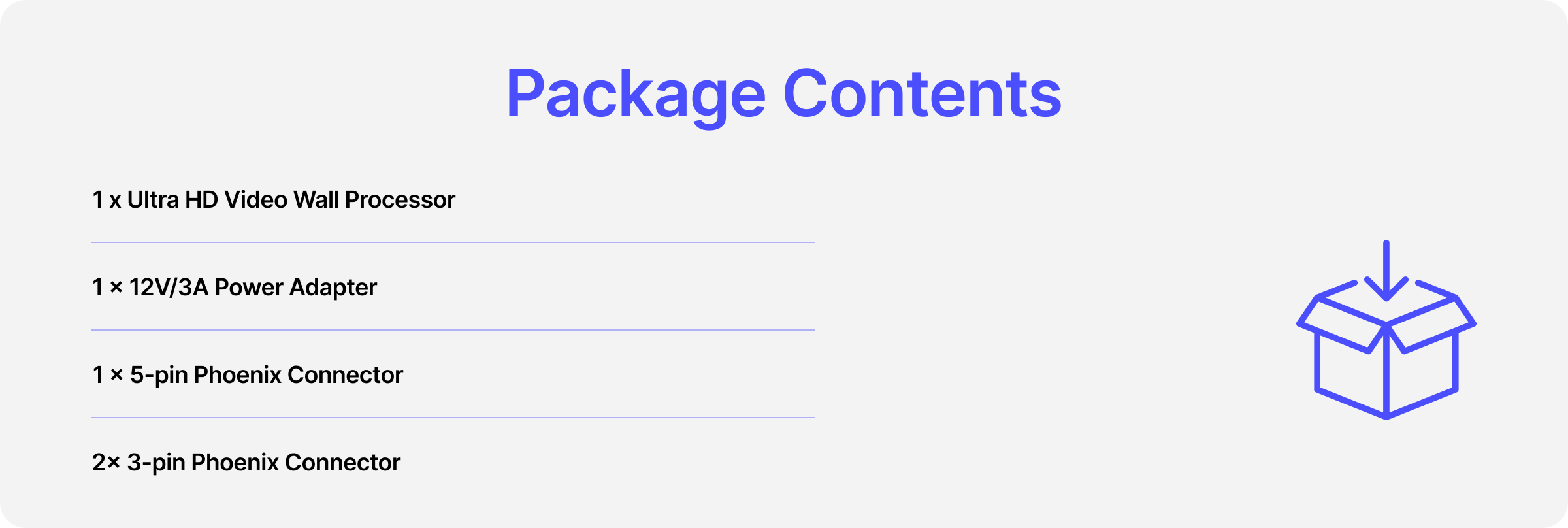 package contents