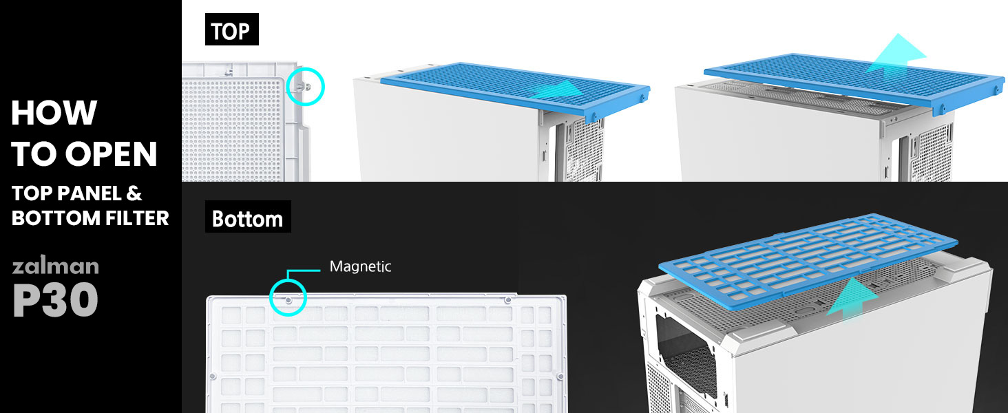 Zalman P30 Premium Panoramic mATX PC Case