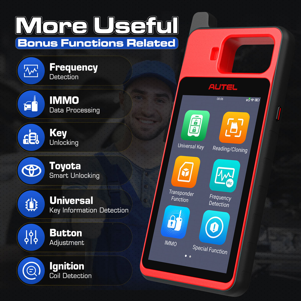 autel KM100 functions