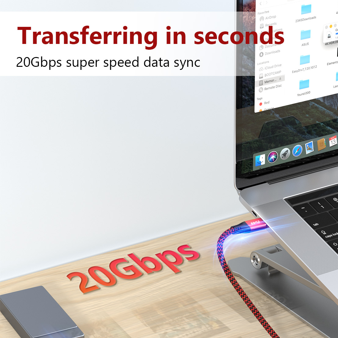 RIITOP USB 3.2 Type-C Gen 2x2 Cable